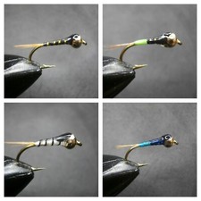 16 SPANISH NYMPHS FOR FLY FISHING (4 MODELS)-PER-32