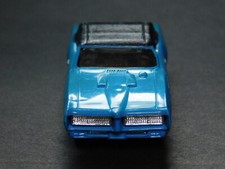 Aurora HO ThunderJet 1411 - 1969 Pontiac GTO Convertible - Rare Blue/Blk Roof