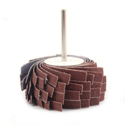 1 Pcs Dremel Rotary Grinding Buffing Sandpaper Flap Wheel 3mm Shank 80-600 Grit