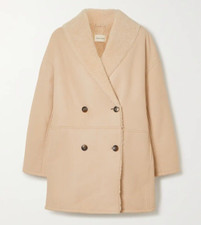 Loulou Studio Namo Oversized Leather Shearling Coat Nwt $1575 Xs Size Run Big