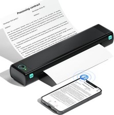 Tragbarer Drucker Thermodrucker  A4 Drucker Bluetooth Mobiler Drucker für Reisen