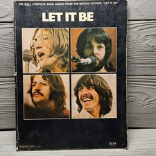 The Beatles Let It Be Sheet Music Piano Vocal Arrangements Guitar Chord Frames