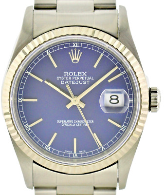 Rolex Oyster Perputual Datejust Ref. 16234 36mm Herrenuhr Weißgoldlünette