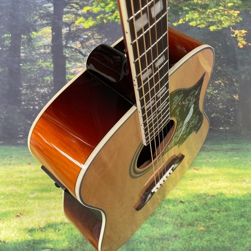 Dove Acoustic Electric Guitar Top Solid Spruce tiger line Back wood Free ship - Picture 8 of 14