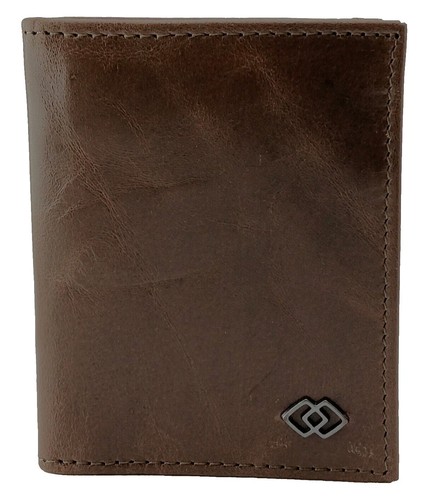 Alpine Swiss RFID Mathias Mens Wallet Deluxe Capacity Passcase Bifold With Divided Bill Section Camden Collection Smooth Finish Brown