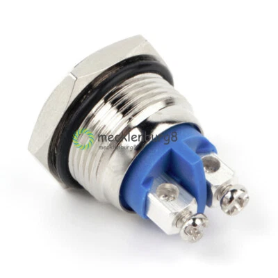 16mm Waterproof Metal Push Button Momentary ON OFF Horn Switch Start High Flush