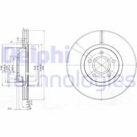 2X Delphi BG3895C Bremsscheibe FüR Ford Land Rover Volvo