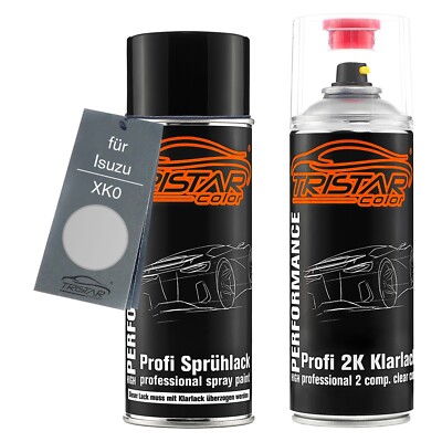 Autolack 2K Spraydosen Set für Isuzu XK0 Stibnite Silver Metallic