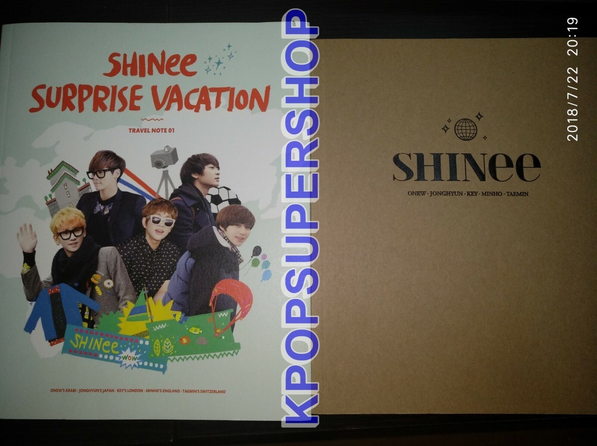 SHINee Surprise Vacation Travel Note 01 Photobook Great Cond
