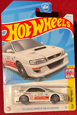 #ad HOT WHEELS #x27;98 SUBARU IMPREZA 22B STi VERSION 244 250 WHITE .SEE COMBINED OFFERS $2.00