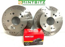 Ford Mondeo Estate 1.6 09/10-12/15�Rear Brake Discs & Brake Pads Dimpled Grooved