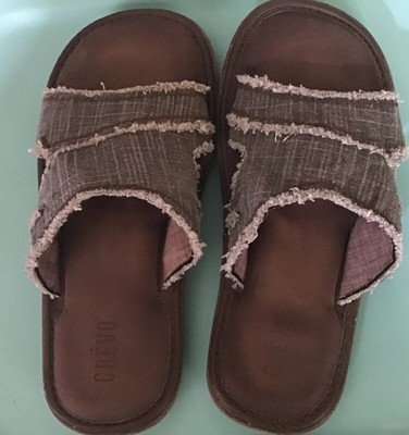 mens memory foam slide sandals