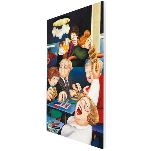 Bingo Ceramic Tile Wall Art Picture UV Printed By Beryl Cook Artwork H 30x20cm - Picture 2 of 5