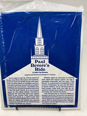 PAUL REVERE'S RIDE 1976 Scholastic DIORAMA cardboard cutouts American history