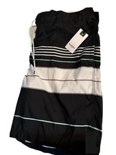 Goodfellow Upf50 XXL Black Stripe Board Shorts 9 Inseam