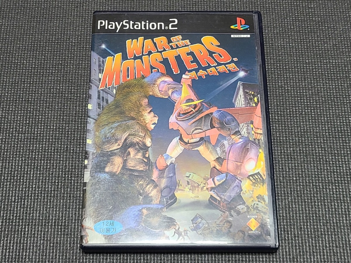 Sony PlayStation2 War of the Monsters #1 Retro Game Korean Version for PS2