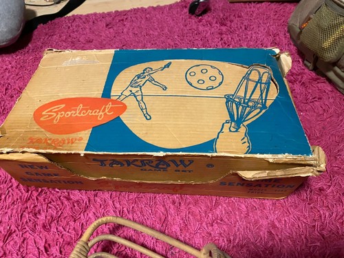 TAKRAW Game Set, Sportcraft 1960s 2 extra cane cages scoops, Rulebook - Picture 15 of 19