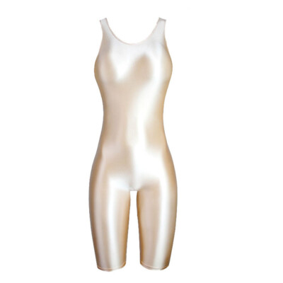 MJINM Women Lady Shiny Jumpsuits Playsuits Overalls Wetlook Tights Leotard Pants