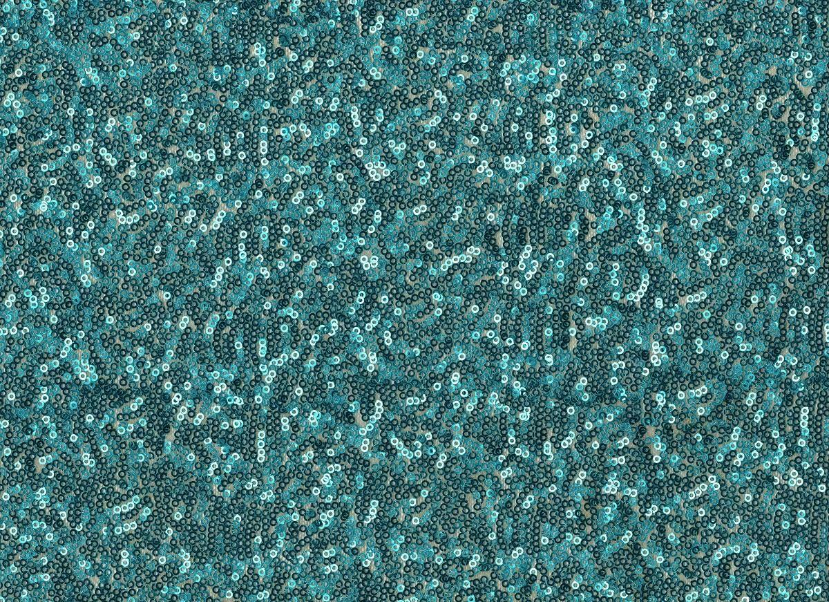 Tela De Baile De Lentejuelas Brillantes De Lujo - TURQUOISE