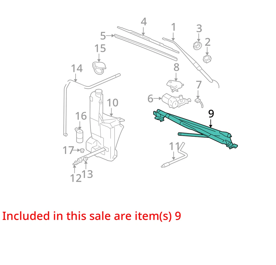 Transmisión limpiaparabrisas con motor compatible con camioneta Sierra 1500 99-03 12365362 Foto 2 de 4