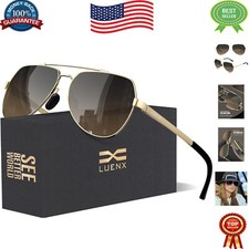 Men's  Women's Stylish Aviator Sunglasses - Lightweight Frame  UV400 Lenses