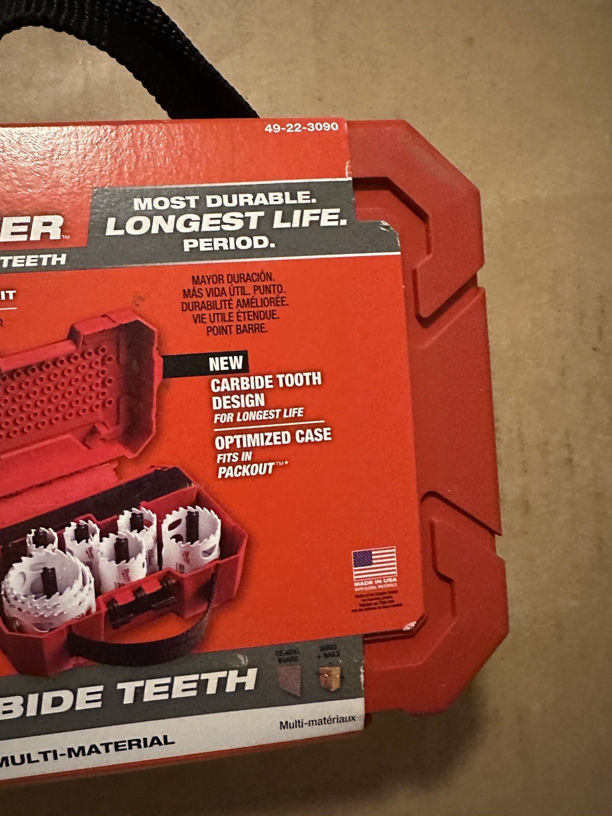 Milwaukee Hole Dozer Plumber's Hole Saw Kit 3 TPI Carbide Teeth w/ Case