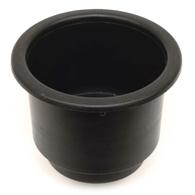 Blue Wave Boat Cup Holder 141-LCH-12 | 4 3/8 Dia x 3 7/8 Black Plastic