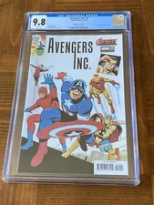 Avengers Inc. #1 CGC 9.8 White Pages Romero Variant (Avengers #4 Homage) +magnet
