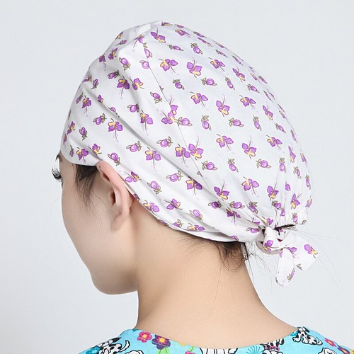 Men Women Florals Animal Printing Scrub Cap Hat Hair Cover Worked Accessories 1p - Picture 90 of 256