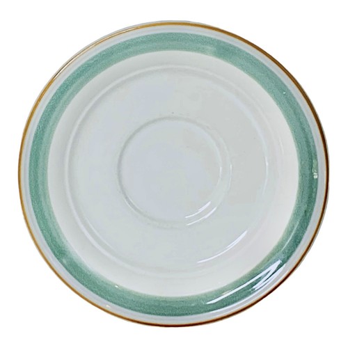 Noritake COUNTRYWOOD 9226 Keltcraft Green Band Saucer NEW - Picture 2 of 7