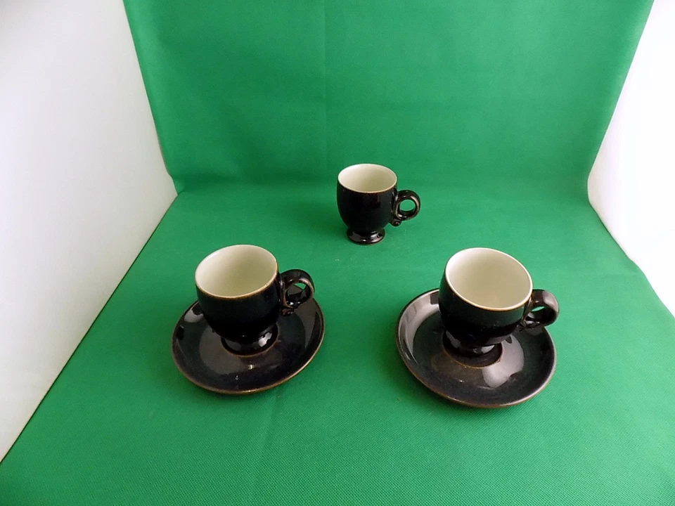 Denby 3 Cups & 2 Saucers - Image 2 of 4