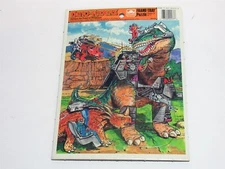 Vtg 1988 Golden Tyco Dino-Riders Cardboard Frame Tray Picture Puzzle
