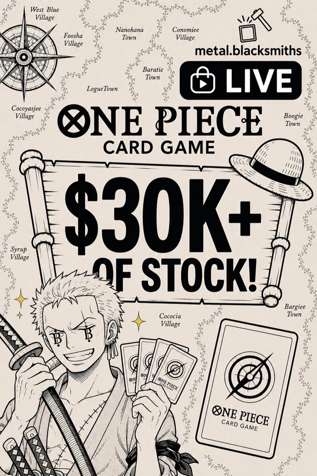 ⚡ MASSIVE ONE PIECE INVENTORY 📦 🎁 30K+ Stock 🎡Wheel Spin on $30+ Order