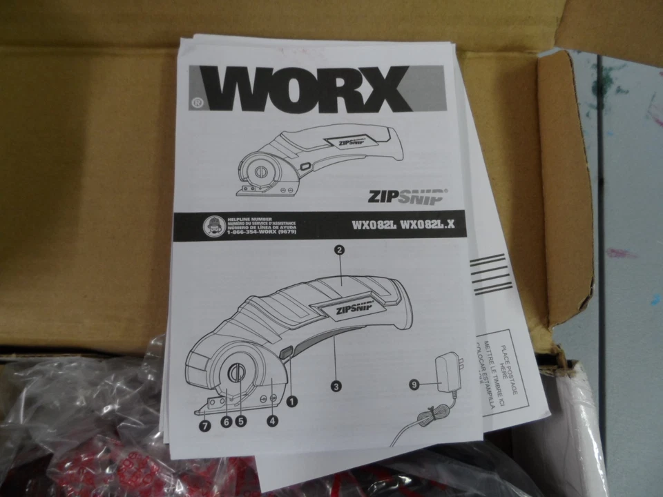 Worx ZipSnip WX082L 4V Cordless Electric Scissors Self-Sharpening Rotary Cutter - Image 2 of 4