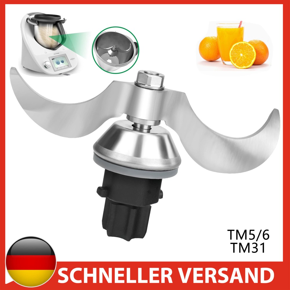 Für Vorwerk Thermomix 【TM5/6 TM31】Küchenmaschine Ersatz Messer Mixmesser DE