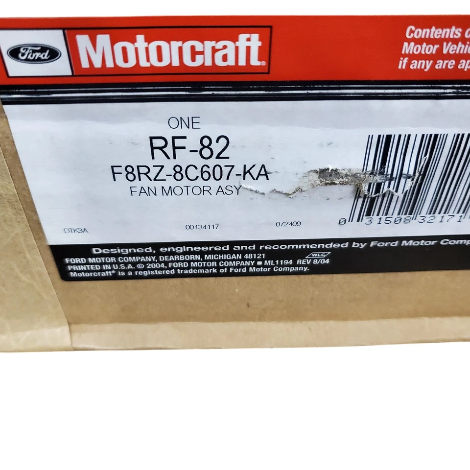 Ford Mercury Contour Mystique 1995-2000 motor y ventilador ASM F8RZ8C607KA - NUEVO OEM Foto 2 de 2