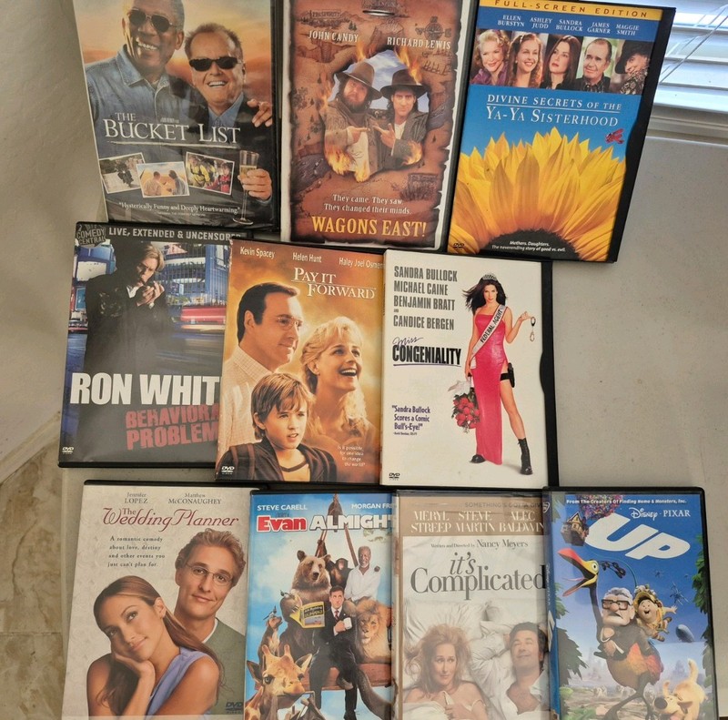 ESTATE SALE. Lot of 10 DVDs. Many Genres, Several Are NWT 