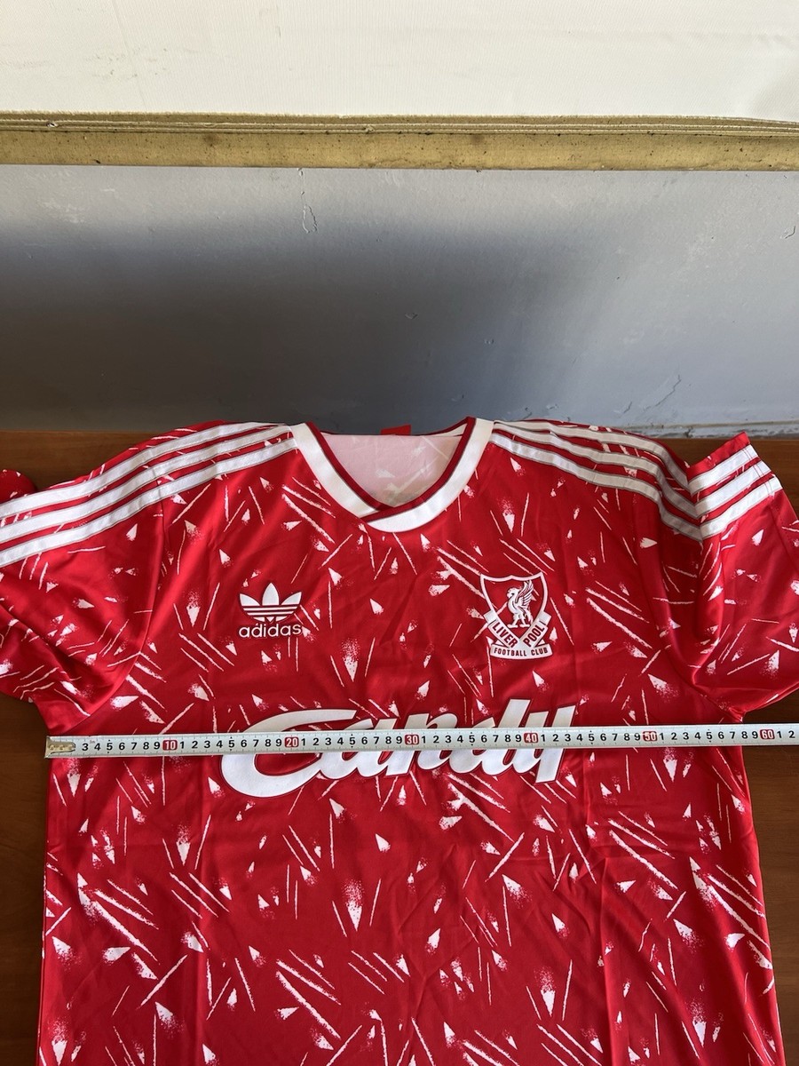 NEW! 1989/91 LIVERPOOL FC #10 BARNES ADIDAS REMAKE SOCCER JERSEY