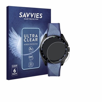 6x Schutzfolie TAG Heuer Connected Calibre E5 X (40 mm) Display Schutz Folie