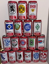 Coca Cola Kult-Sammeldosen Bundesliga 1994/95, alle 18 St. leer