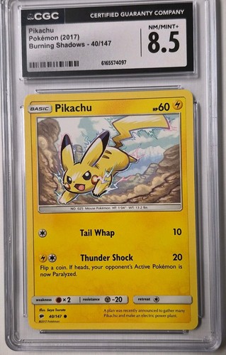 Pikachu graded CGC 8.5 for sale on eBay