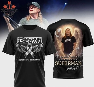 3 Doors Down Frontman Remembering Brad Arnold 1978-2026 3D T-shirt