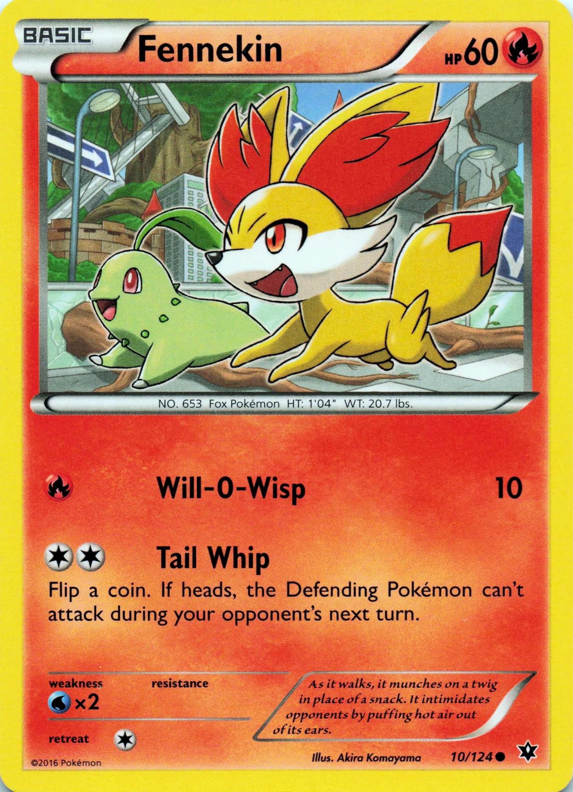 Fennekin (10) 10/124 XY - Fates Collide  - LP