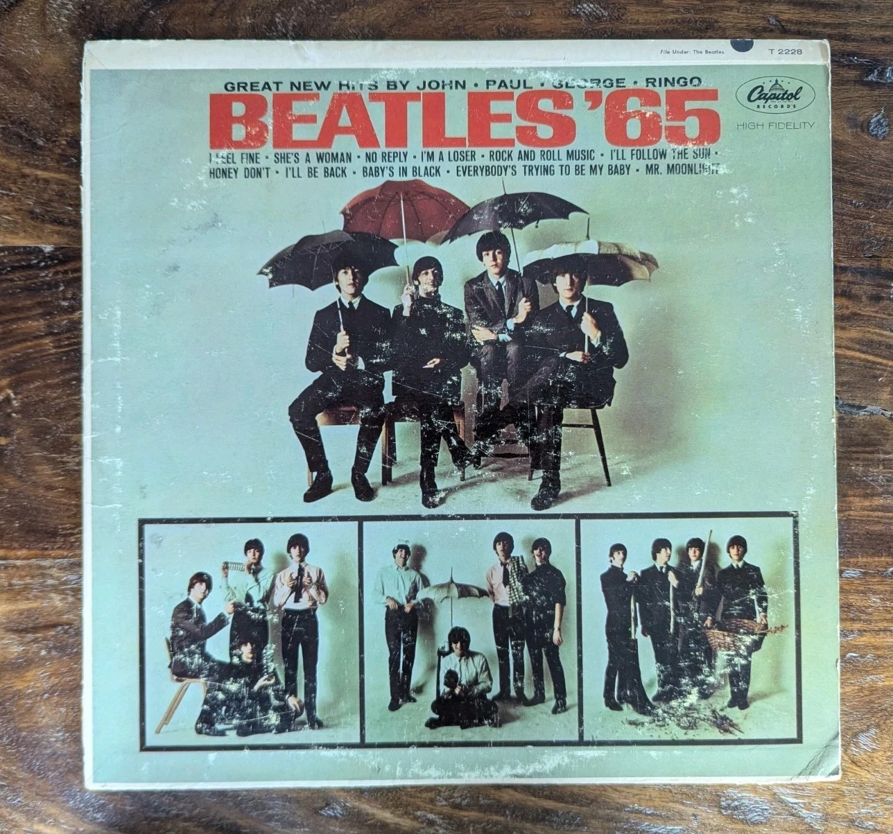The Beatles '65 - Vinyl LP - Capitol Record ST-2228 - Rainbow Label