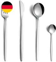 Besteck Set, Besteck Set FüR 6 Personen, 24 Teilig Besteck Sets, Silber Besteck,