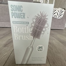 Sonic Power Rechargeable Bottle Brush 360  Rotation Waterproof BPA-Free Silicone