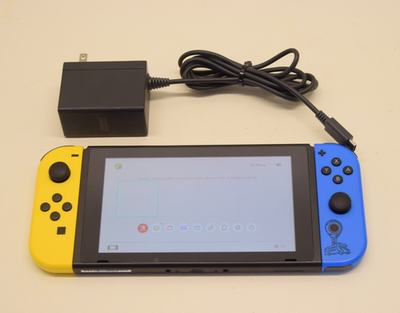 Nintendo Switch Fortnite Wildcat Edition Yellow/Blue Console (No