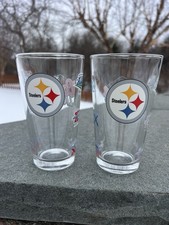 Pittsburgh Steelers Super Bowl Coors Light Logo Beer Pint Glass 16 oz Set of 2