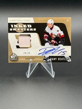 DANY HEATLEY 2006-07 SP Game Used Inked Sweaters Autograph Game-Worn Patch 24/25