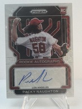 PACKY NAUGHTON 2022 Panini Prizm Rookie Autographs 💎White Wave /50 SSP Angels